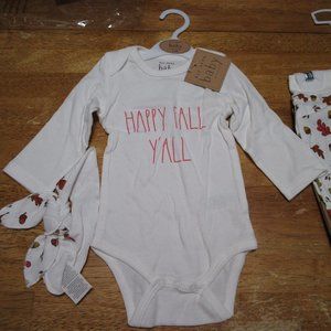 Happy Fall Y'all 6-9 Months Brand New Rae Dunn Baby